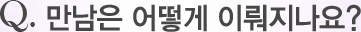 Q. ������ ��� �̷�������?